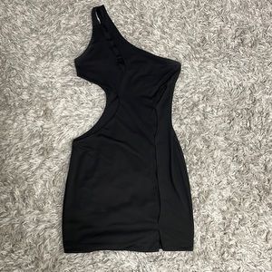 sexy black mini dress